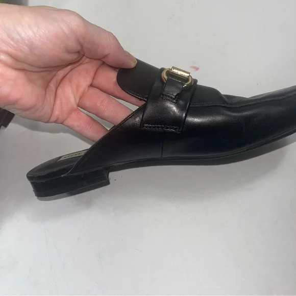 Steve Madden Kandi black leather loafer mules size 6 - Picture 8 of 9